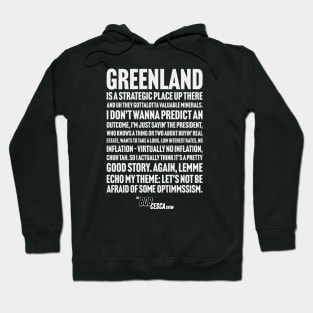 Funny Larry Kudlow Drunken Greenland Rant DARK BACKGROUND Bob Cesca Show T-shirt Mugs T-Shirt Hoodie